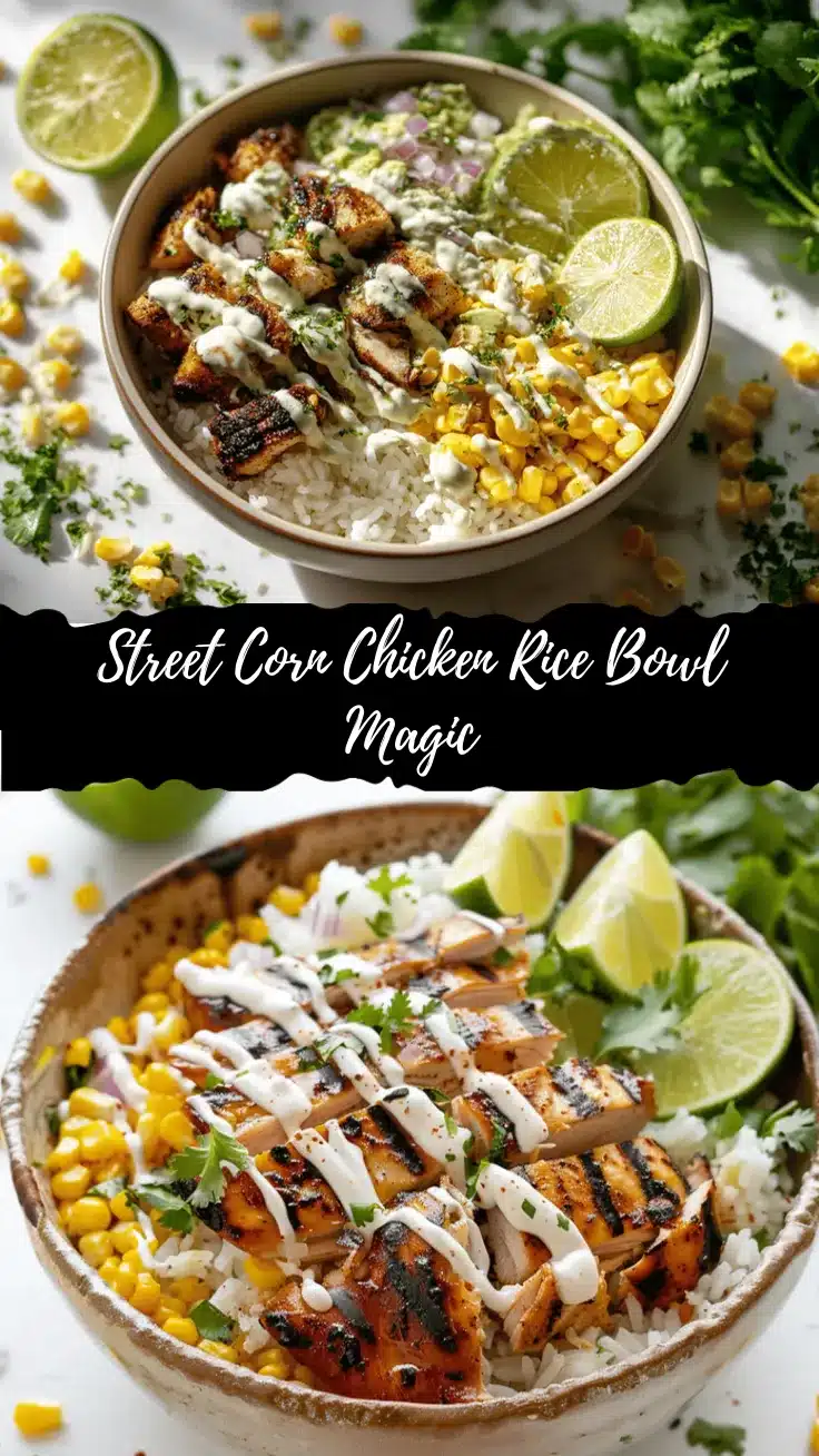 street corn chicken rice bowl recipe