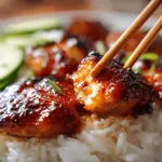 sweet chili glazed chicken thighs - featured image