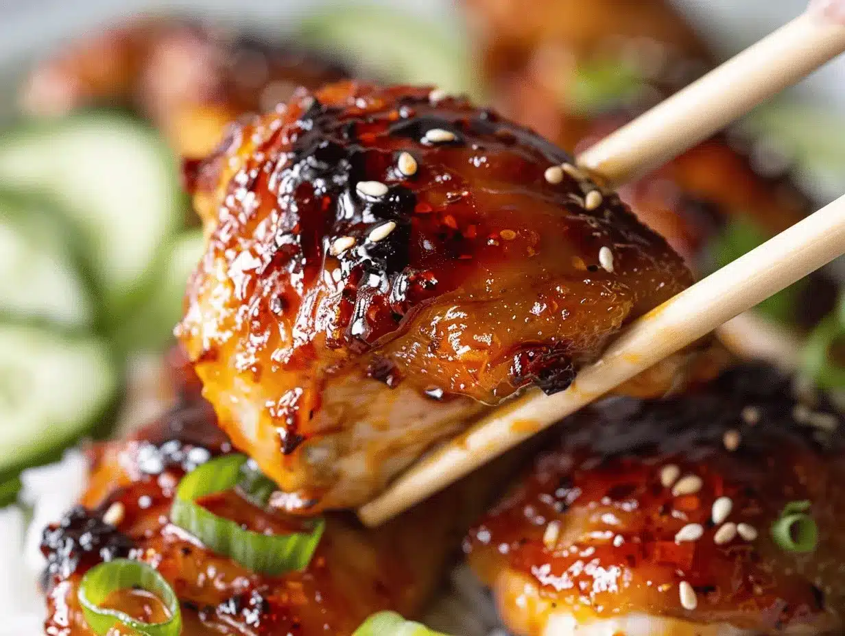 sweet chili glazed chicken thighs preparation steps