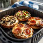 air fryer bagel bite pizzas - featured image