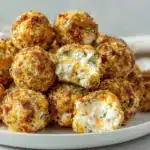 air fryer ranch bacon jalapeño popper cheese balls - featured image