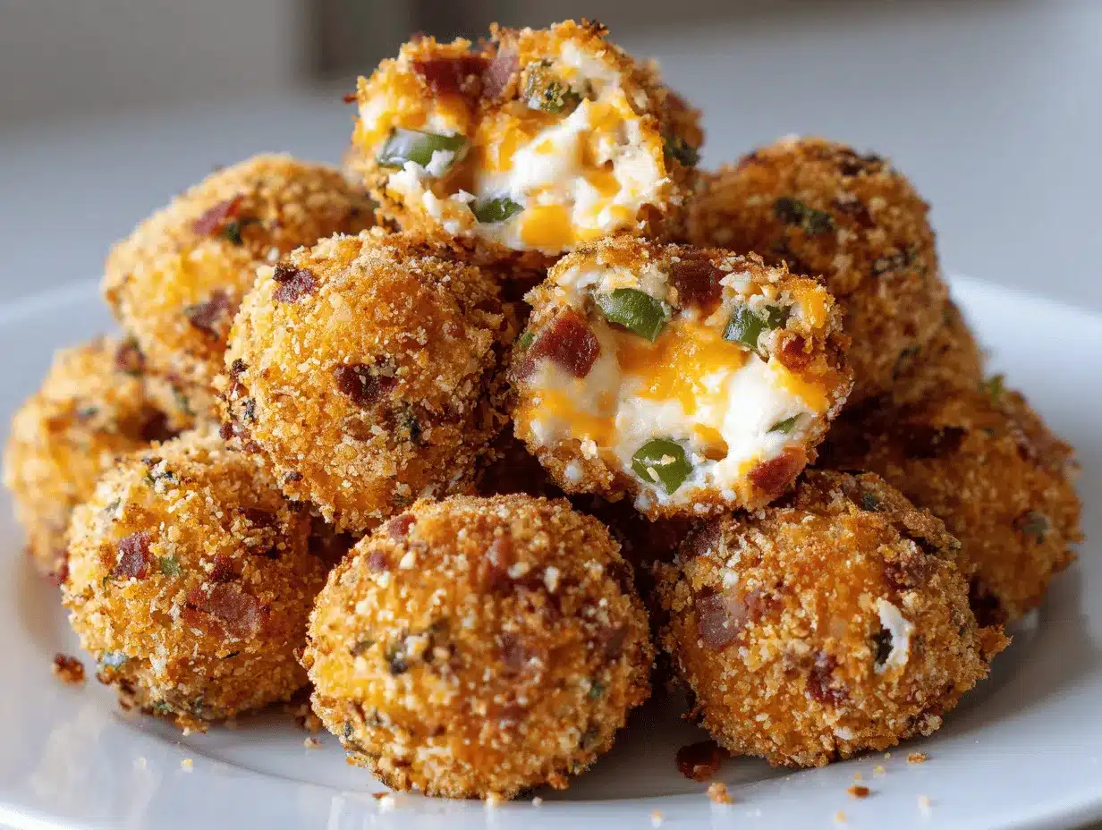 air fryer ranch bacon jalapeño popper cheese balls preparation steps