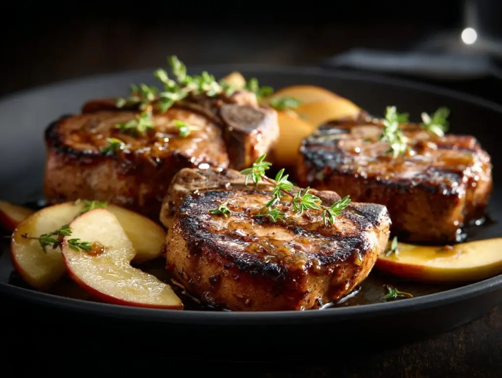 Apple Butter Pork Chops - featured image