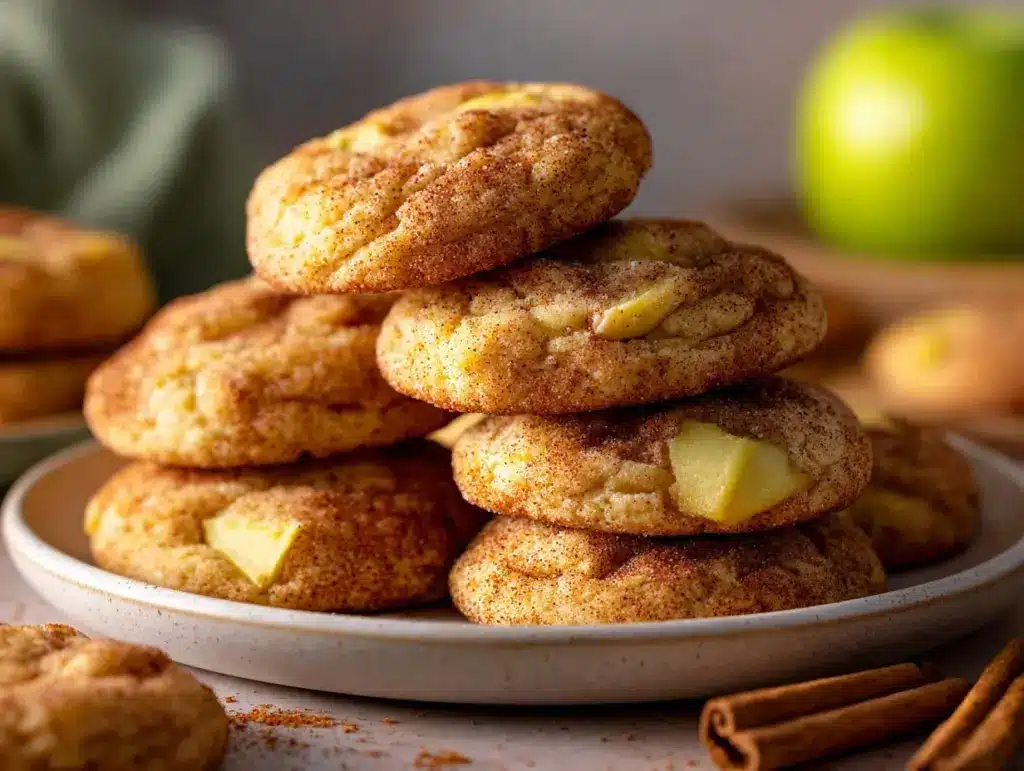 Apple Cinnamon Snickerdoodle Cookies - featured image