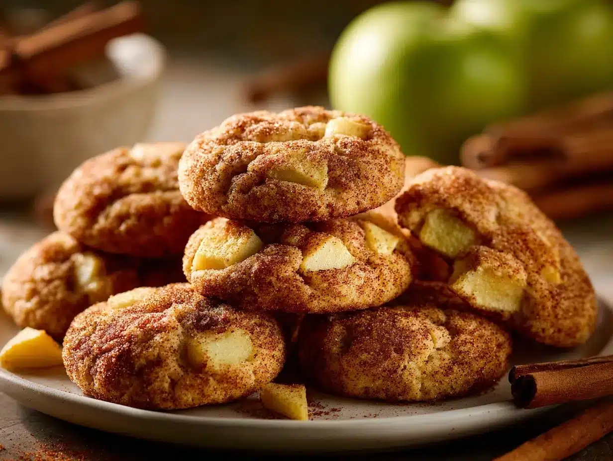 Apple Cinnamon Snickerdoodle Cookies preparation steps