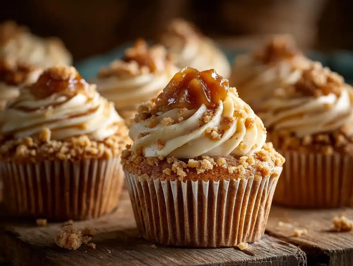Apple Crumble Cupcakes preparation steps