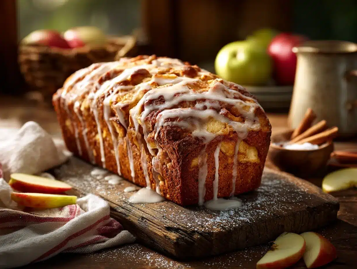Apple Fritter Bread preparation steps