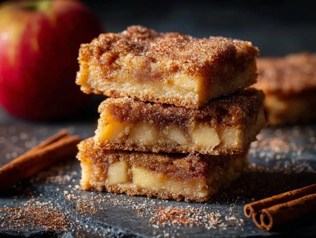 Apple Snickerdoodle Bars preparation steps