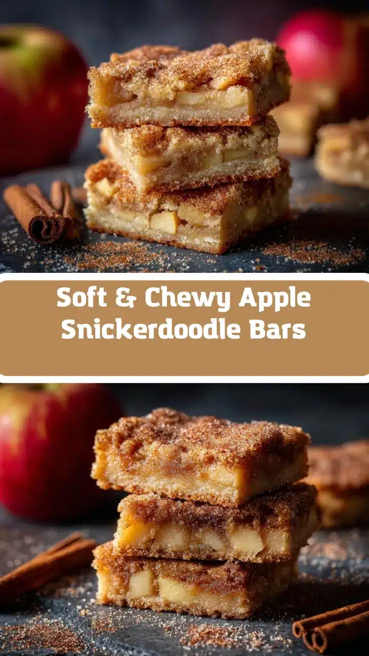 Apple Snickerdoodle Bars recipe