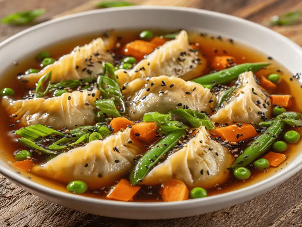 Asian Dumpling Potsticker Soup - featured image