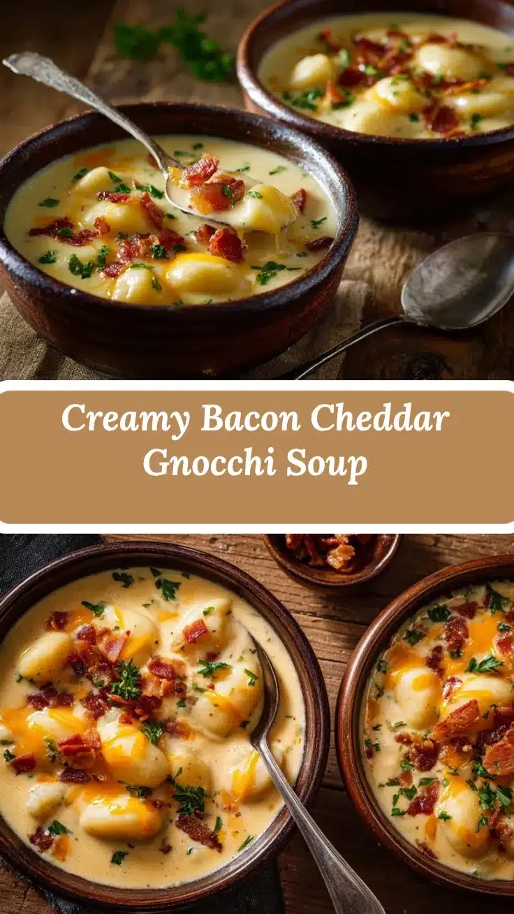 bacon cheddar gnocchi soup recipe