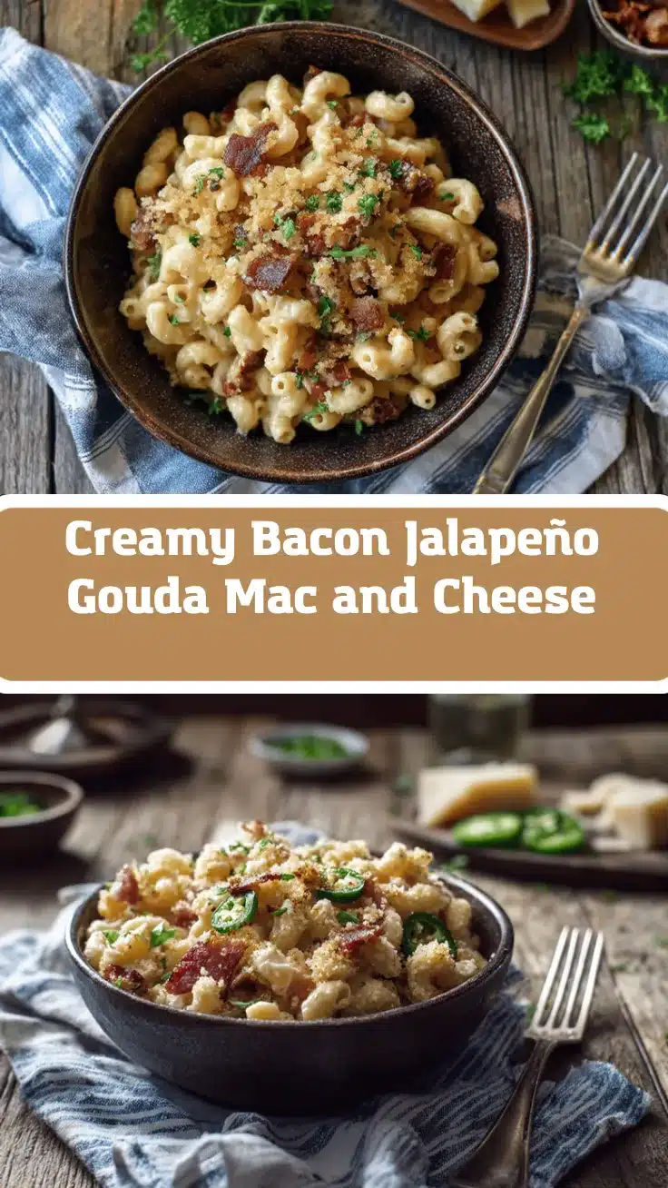bacon jalapeño smoked Gouda mac and cheese recipe