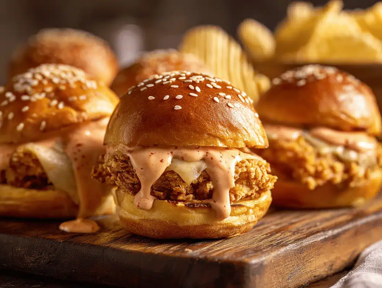 Bang Bang Chicken Sliders preparation steps