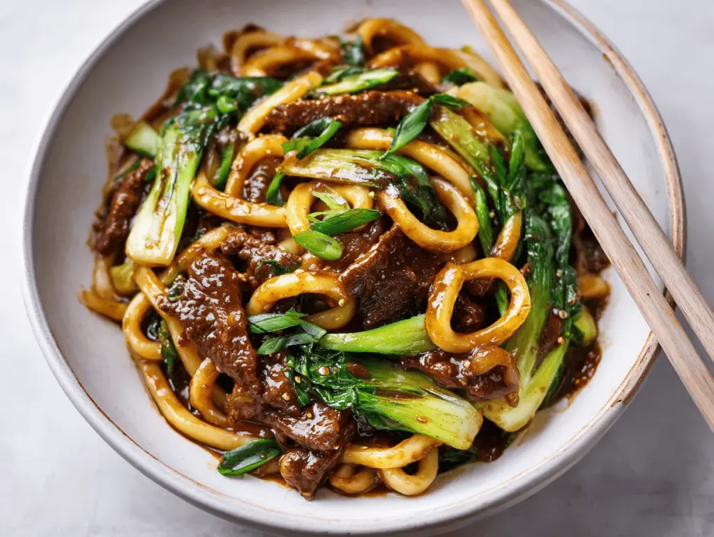 Beef Black Pepper Udon - featured image