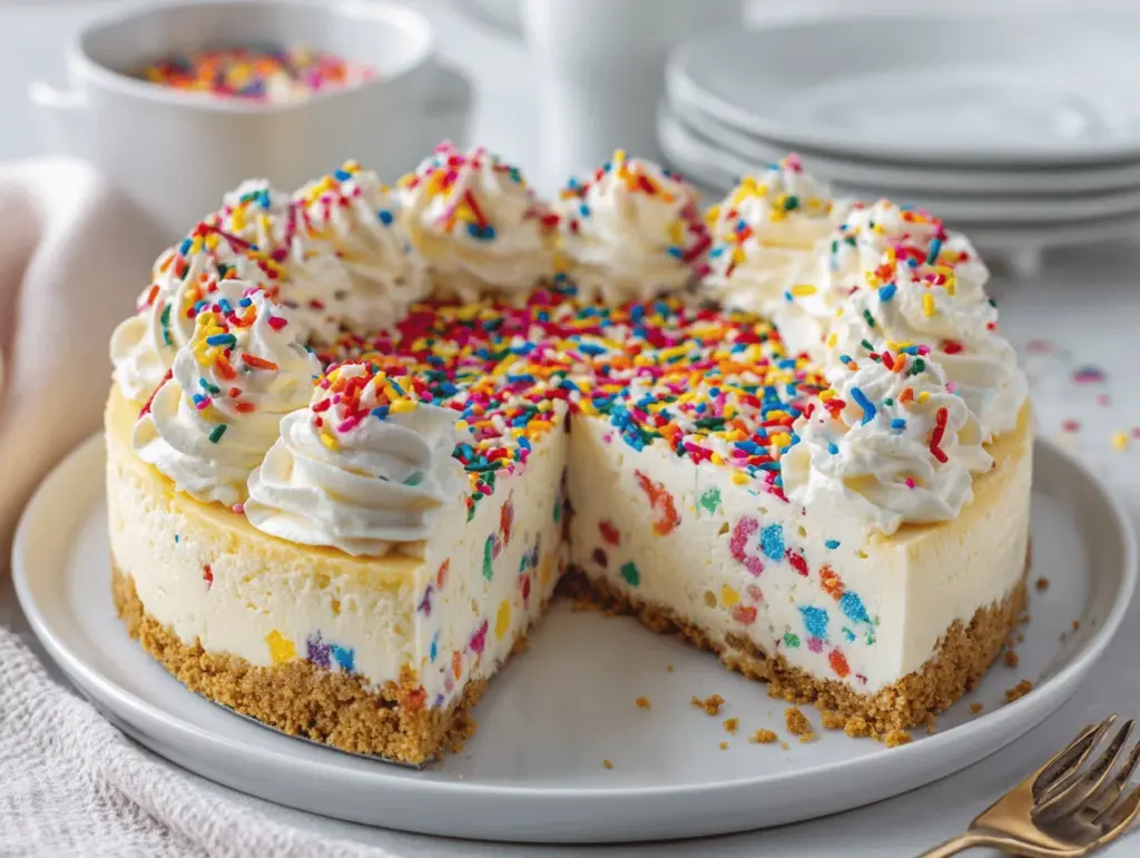 birthday cheesecake recipe - featured image