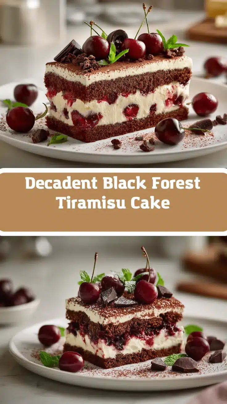 Black Forest Tiramisu Cake recipe