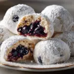 Blueberry Almond Snowball Cookies - featured image