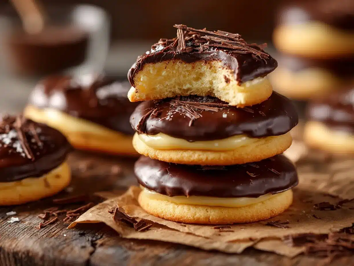 Boston Cream Pie Cookies preparation steps