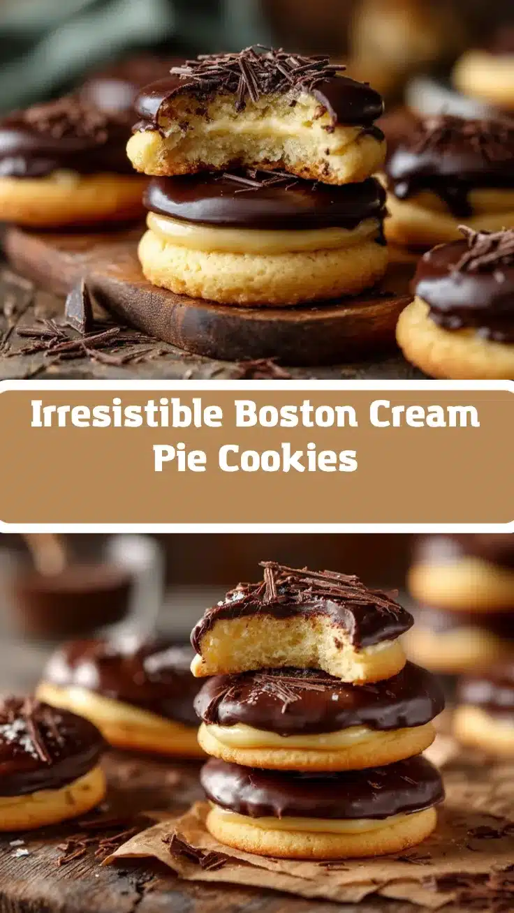 Boston Cream Pie Cookies recipe
