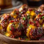 Bourbon Bacon Cheeseburger Meatballs - featured image