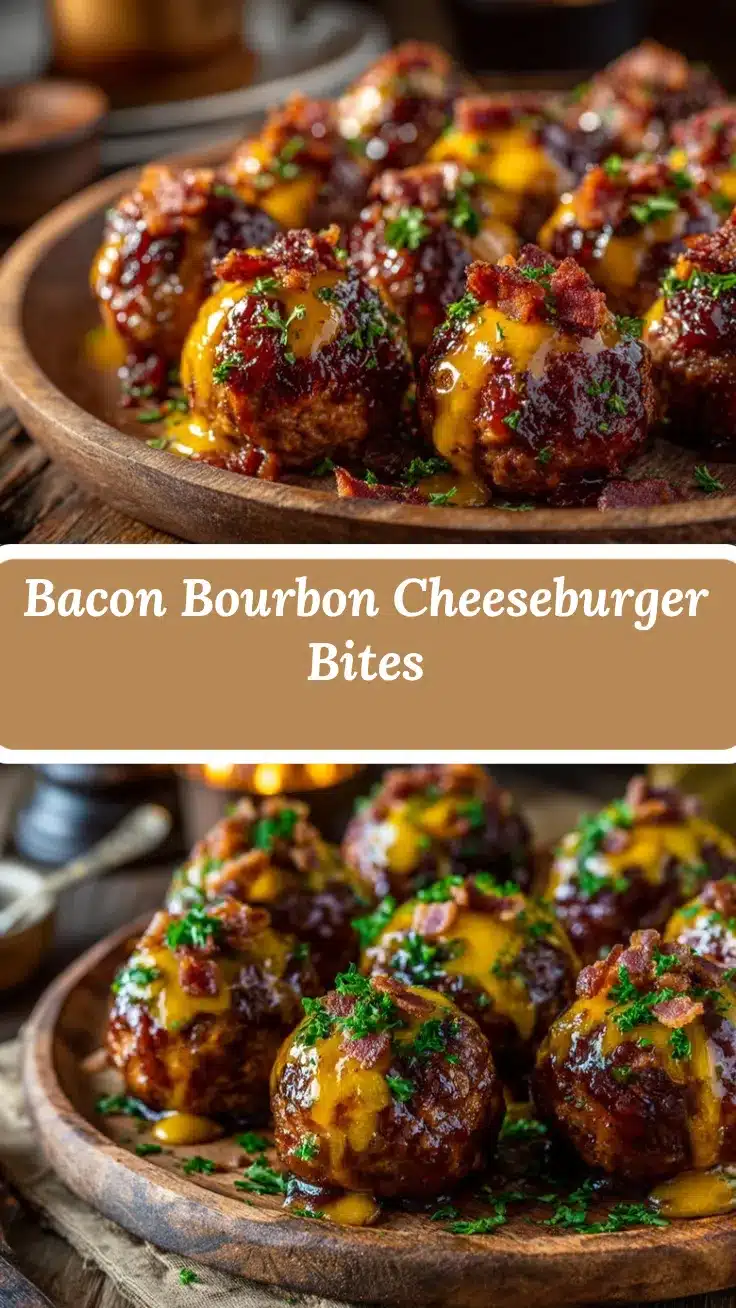 Bourbon Bacon Cheeseburger Meatballs recipe
