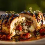 Caprese stuffed balsamic chicken breast - featured image