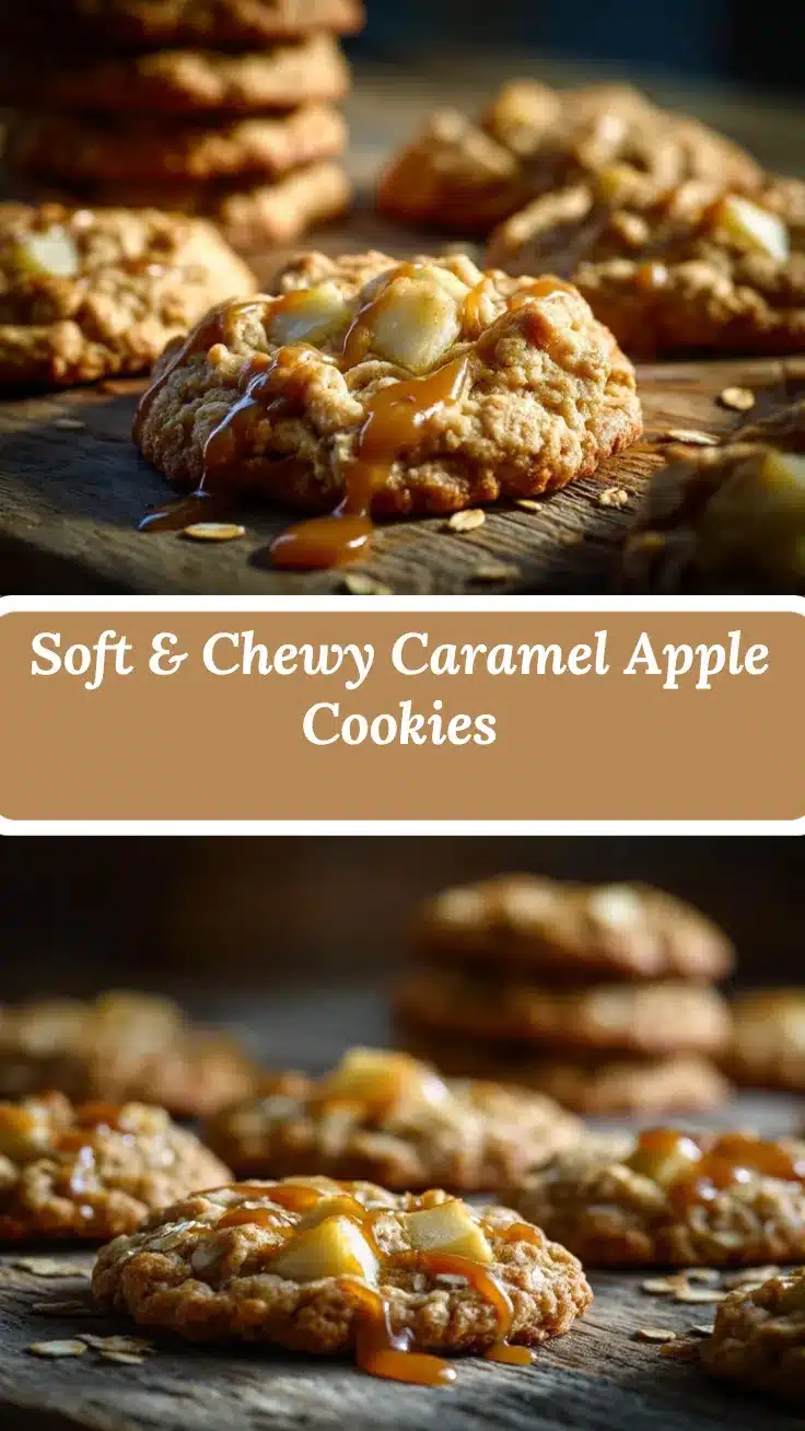 caramel apple oatmeal cookies recipe