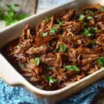caramelized pulled beef brisket - featured image