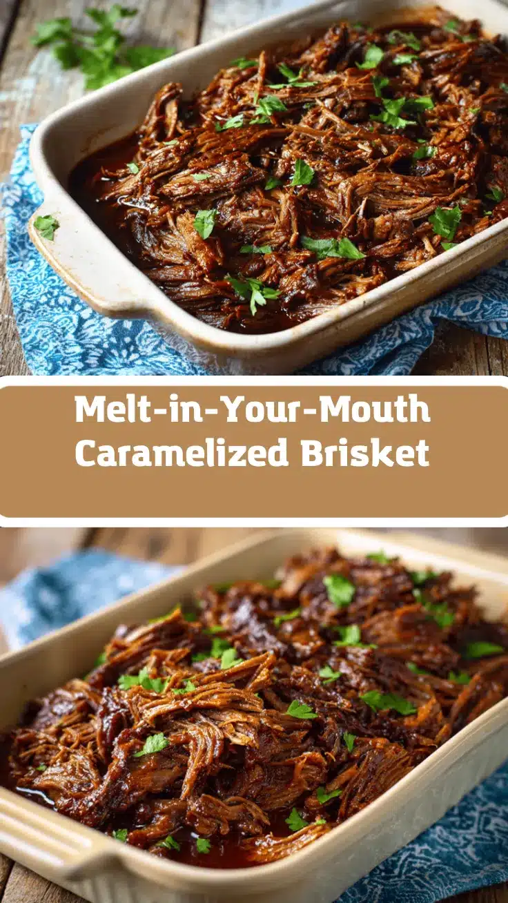 caramelized pulled beef brisket recipe