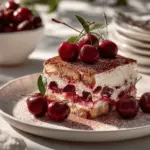 cherry amaretto tiramisu - featured image