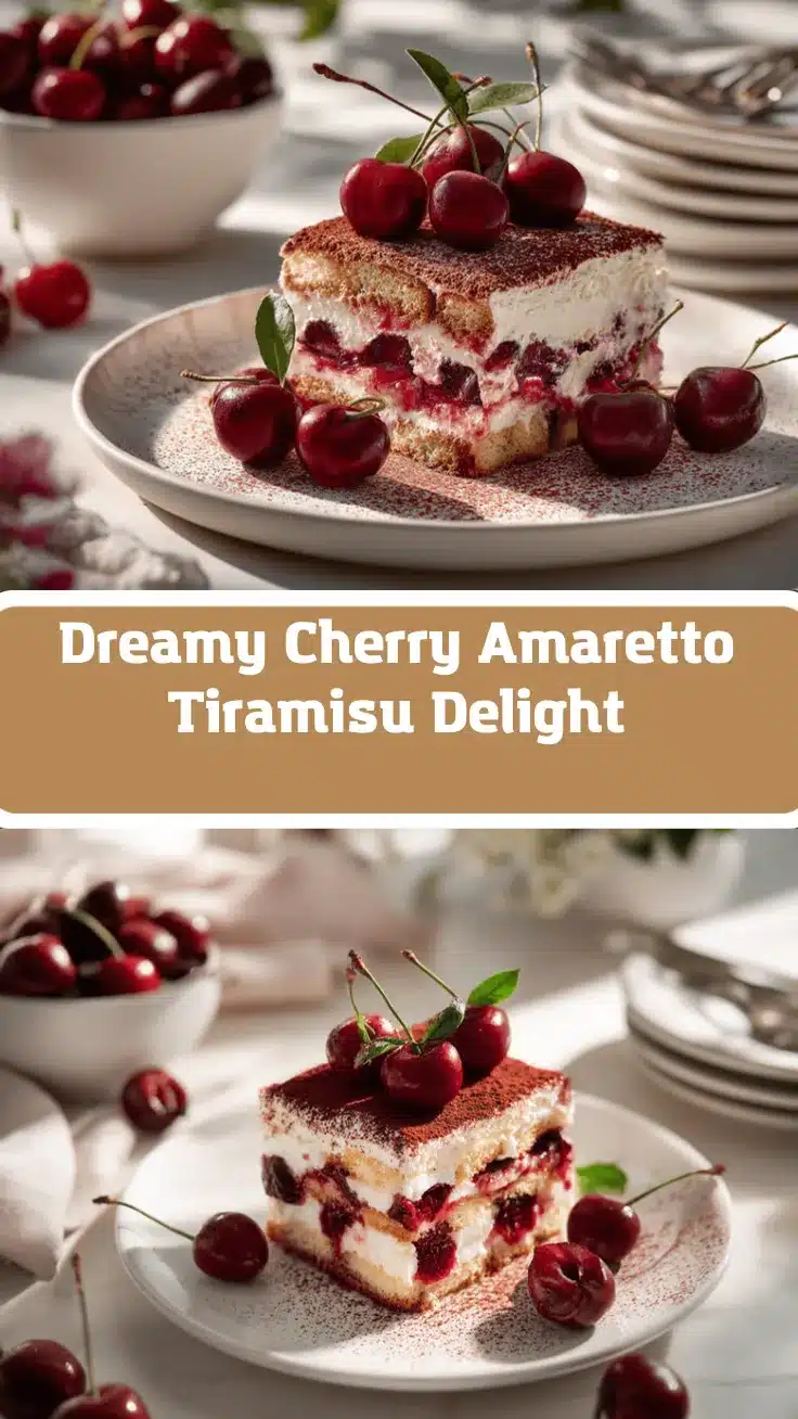 cherry amaretto tiramisu recipe