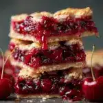 cherry pie bars - featured image