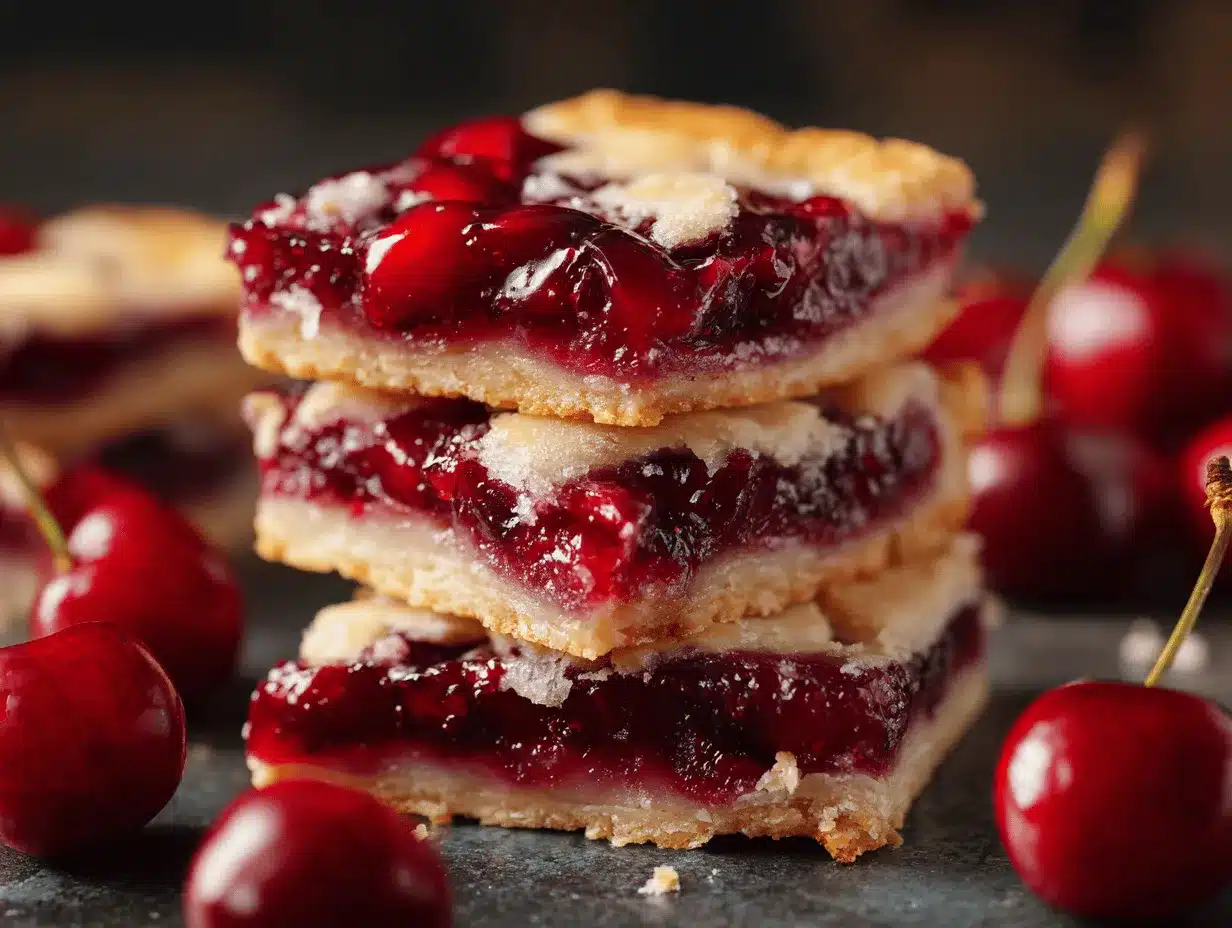 cherry pie bars preparation steps