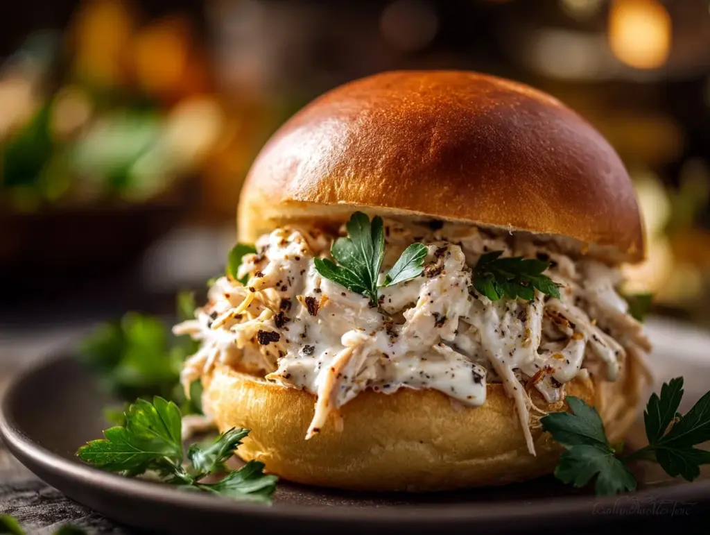 Chicken Alfredo Sloppy Joes - featured image