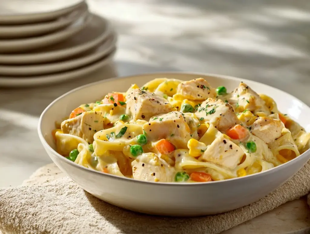 Chicken Pot Pie Pasta - featured image