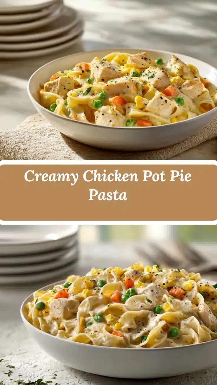 Chicken Pot Pie Pasta recipe