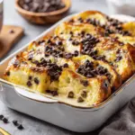 Chocolate Chip Vanilla Custard Brioche French Toast Bake - featured image