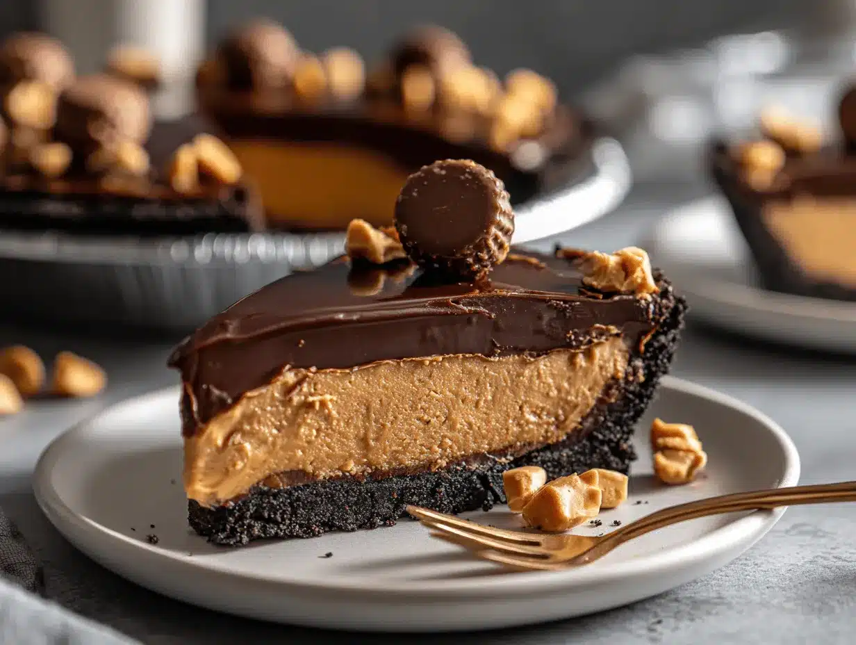 chocolate peanut butter pie preparation steps