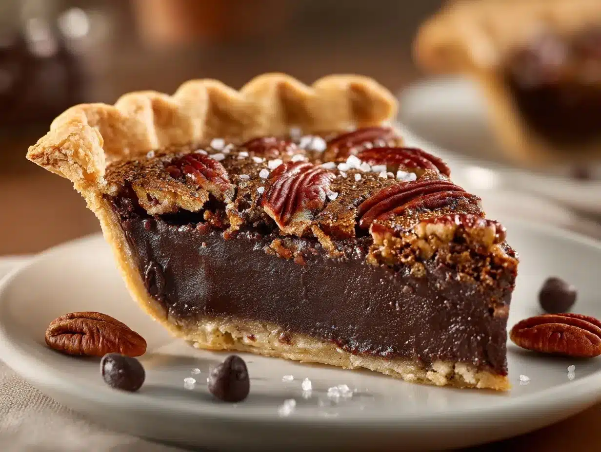 Chocolate Pecan Pie preparation steps