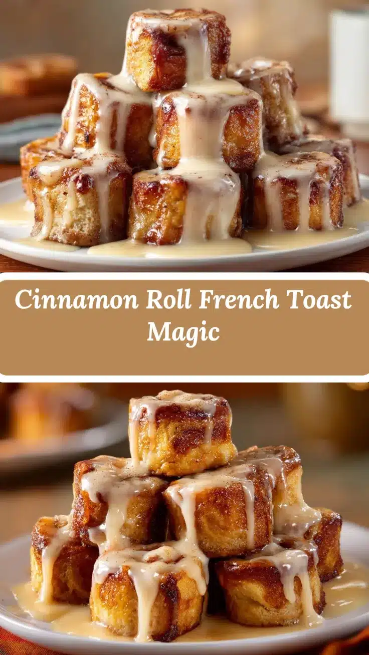 Cinnamon Roll French Toast Bites recipe
