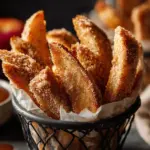 cinnamon sugar churro apple fries - featured image