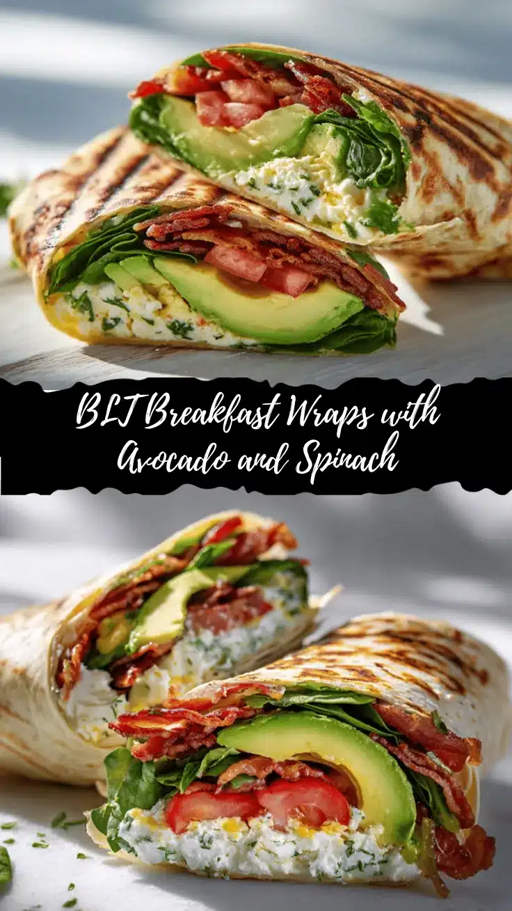 Cottage Cheese BLT Breakfast Wraps recipe