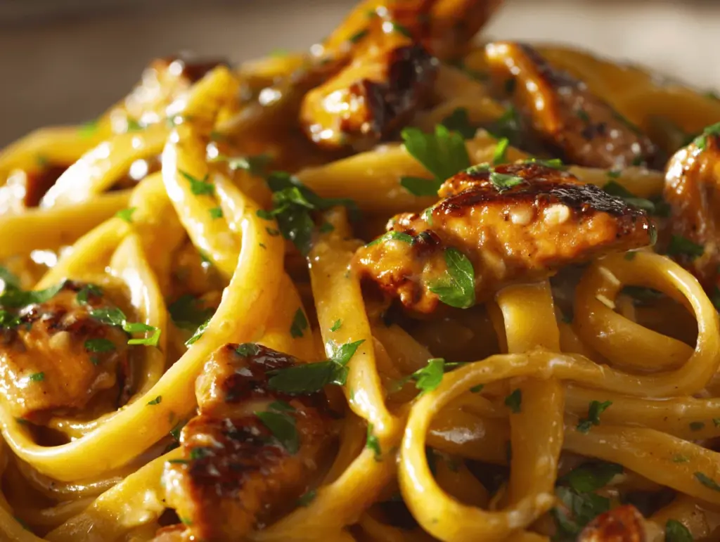 cowboy butter chicken linguine - featured image