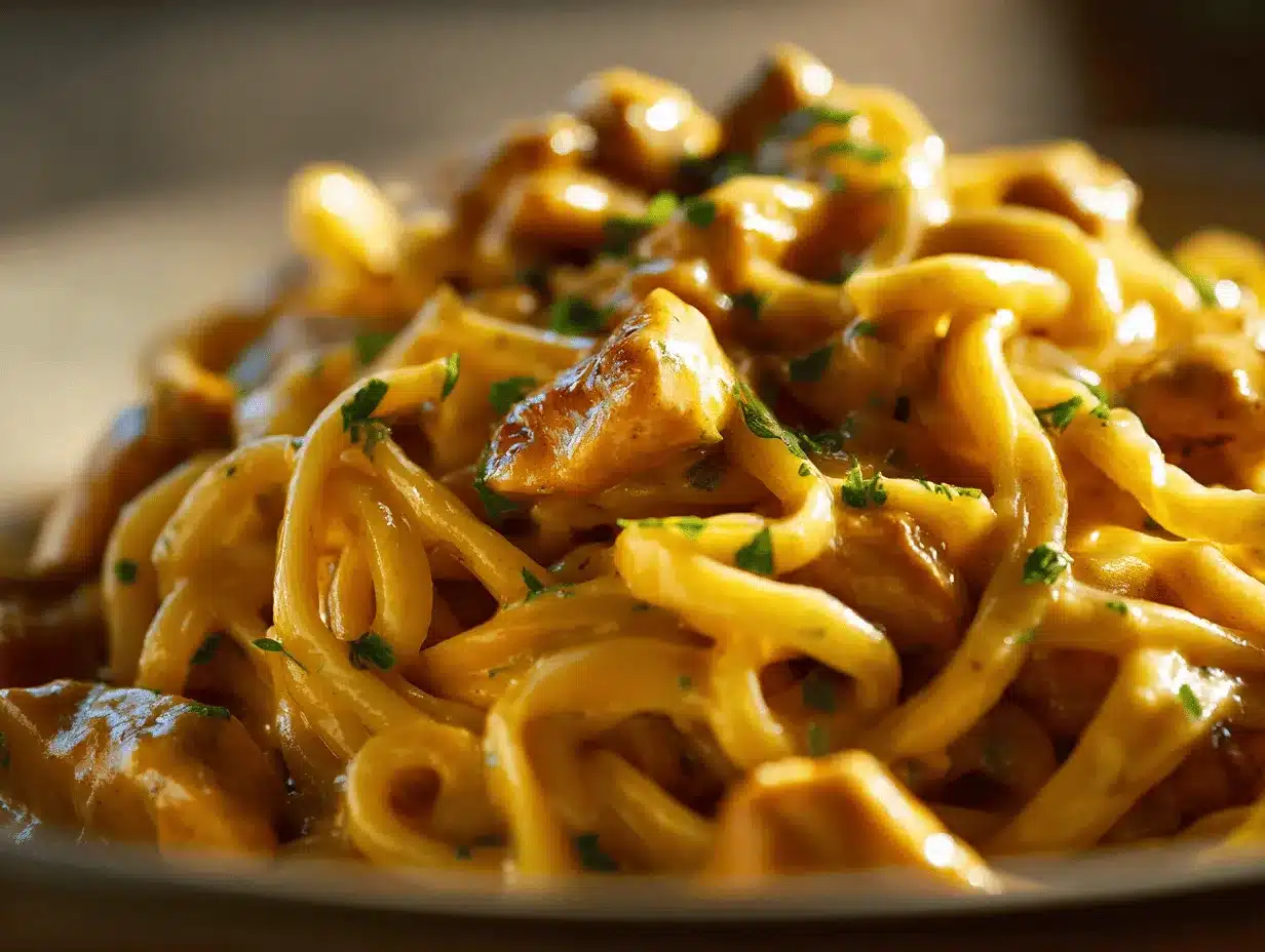 cowboy butter chicken linguine preparation steps