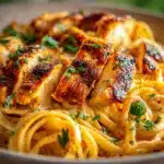 creamy Cajun ranch chicken linguine - featured image