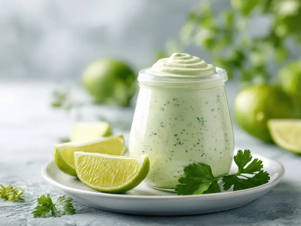 creamy cilantro lime ranch dressing - featured image