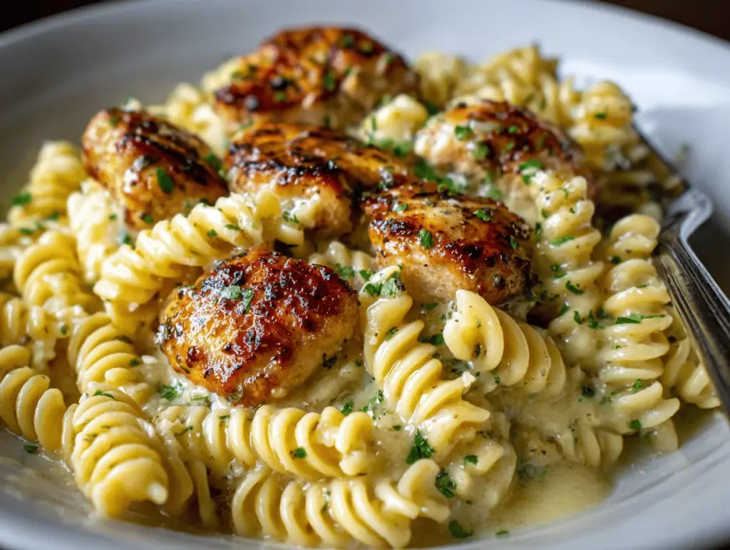 creamy garlic parmesan chicken - featured image