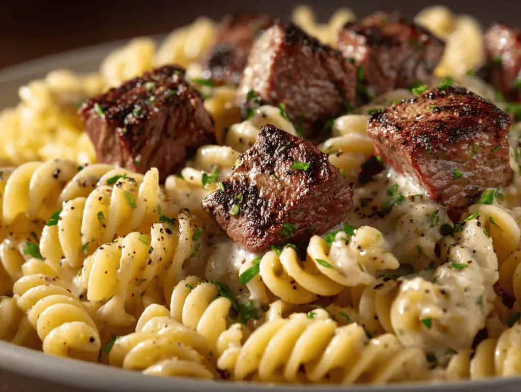 creamy garlic parmesan rotini - featured image