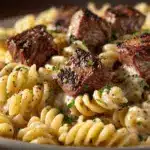 creamy garlic parmesan rotini - featured image