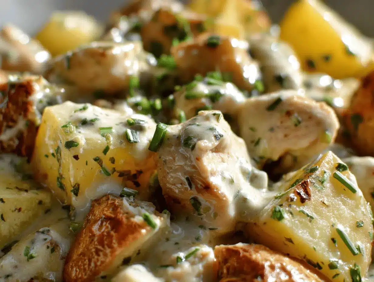 creamy ranch Parmesan slow cooker chicken and potatoes preparation steps